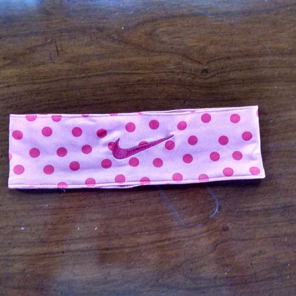 Nike salmon headband with polka dots - Picture 3 of 4